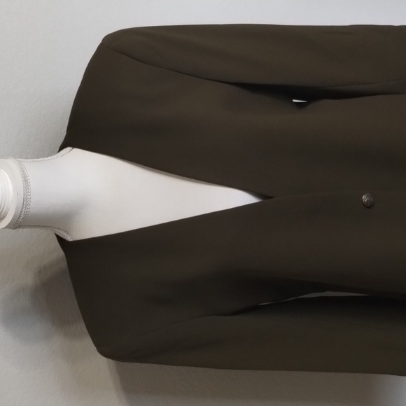 Jones New York Green Long Blazer Jacket Size 12 button front Jones New Y… - Picture 2 of 9